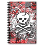 Skull Splatter 5.5  x 8.5  Notebook