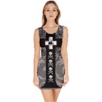 Spider Web Cross Bodycon Dress