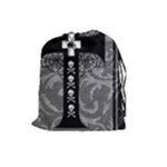 Spider Web Cross Drawstring Pouch (Large)