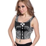 Spider Web Cross Crop Top