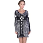 Spider Web Cross Long Sleeve Nightdress