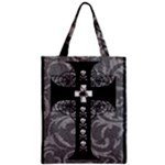 Spider Web Cross Zipper Classic Tote Bag