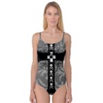 Spider Web Cross Camisole Leotard 