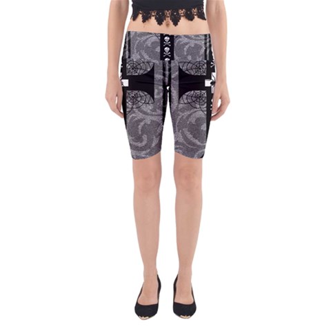 Spider Web Cross Yoga Cropped Leggings from ArtsNow.com