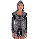 Spider Web Cross Long Sleeve Hooded T-shirt