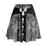 Spider Web Cross High Waist Skirt