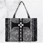 Spider Web Cross Zipper Medium Tote Bag