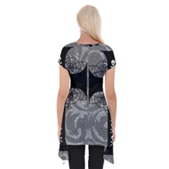 Short Sleeve Side Drop Tunic 