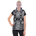 Spider Web Cross Women s Button Up Vest