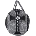 Spider Web Cross Giant Round Zipper Tote