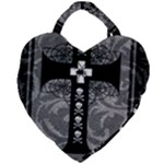 Spider Web Cross Giant Heart Shaped Tote