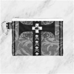 Spider Web Cross Canvas Cosmetic Bag (Medium)