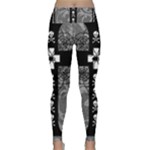 Spider Web Cross Lightweight Velour Classic Yoga Leggings