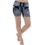 Spider Web Cross Lightweight Velour Yoga Shorts