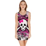 Splatter Girly Skull Bodycon Dress