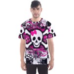 Splatter Girly Skull Men s Sports Mesh Tee