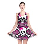 Splatter Girly Skull Reversible Skater Dress