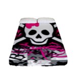 Splatter Girly Skull Fitted Sheet (Full/ Double Size)