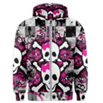 Splatter Girly Skull Men s Zipper Hoodie