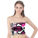 Splatter Girly Skull Tube Top