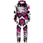 Splatter Girly Skull Hooded Jumpsuit (Men)