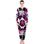 Splatter Girly Skull OnePiece Jumpsuit (Ladies)