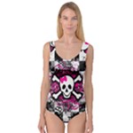 Splatter Girly Skull Princess Tank Leotard 