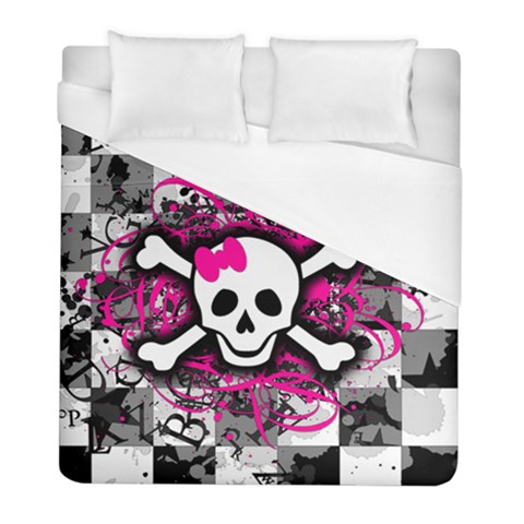 Splatter Girly Skull Duvet Cover (Full/ Double Size) from ArtsNow.com