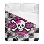 Splatter Girly Skull Duvet Cover (Full/ Double Size)