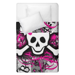 Splatter Girly Skull Duvet Cover Double Side (Single Size) from ArtsNow.com