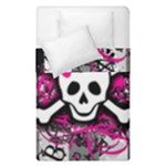 Splatter Girly Skull Duvet Cover Double Side (Single Size)