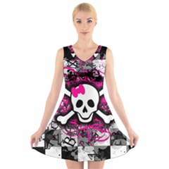 V-Neck Sleeveless Dress 