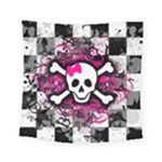 Splatter Girly Skull Square Tapestry (Small)