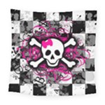 Splatter Girly Skull Square Tapestry (Large)