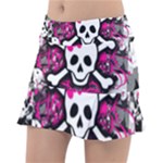 Splatter Girly Skull Tennis Skirt