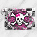 Splatter Girly Skull Canvas Cosmetic Bag (XL)