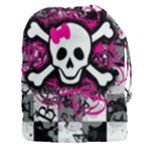 Splatter Girly Skull Drawstring Pouch (XXXL)