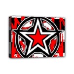 Star Checkerboard Splatter Mini Canvas 7  x 5  (Stretched)