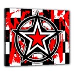 Star Checkerboard Splatter Canvas 24  x 20  (Stretched)