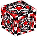 Star Checkerboard Splatter Storage Stool 12 