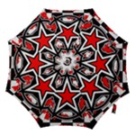 Star Checkerboard Splatter Hook Handle Umbrella (Small)