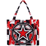 Star Checkerboard Splatter Mini Tote Bag