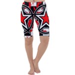 Star Checkerboard Splatter Cropped Leggings 