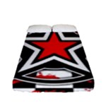 Star Checkerboard Splatter Fitted Sheet (Full/ Double Size)