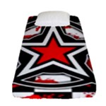 Star Checkerboard Splatter Fitted Sheet (Single Size)