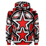 Star Checkerboard Splatter Men s Pullover Hoodie