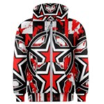 Star Checkerboard Splatter Men s Zipper Hoodie