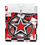 Star Checkerboard Splatter Duvet Cover Double Side (Full/ Double Size)