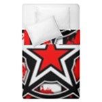 Star Checkerboard Splatter Duvet Cover Double Side (Single Size)