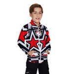 Star Checkerboard Splatter Kids  Windbreaker